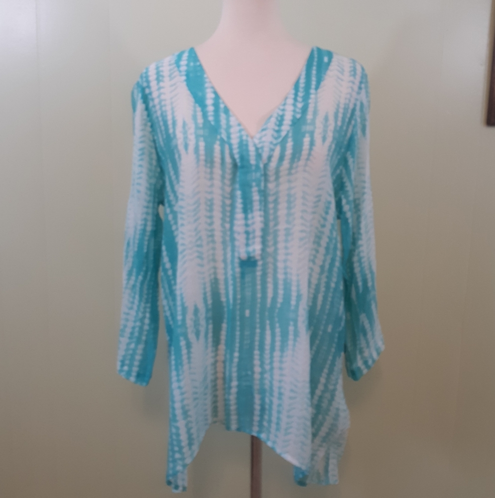 Grand & Greene sharkbite tie dye top sz medium - Picture 2 of 7